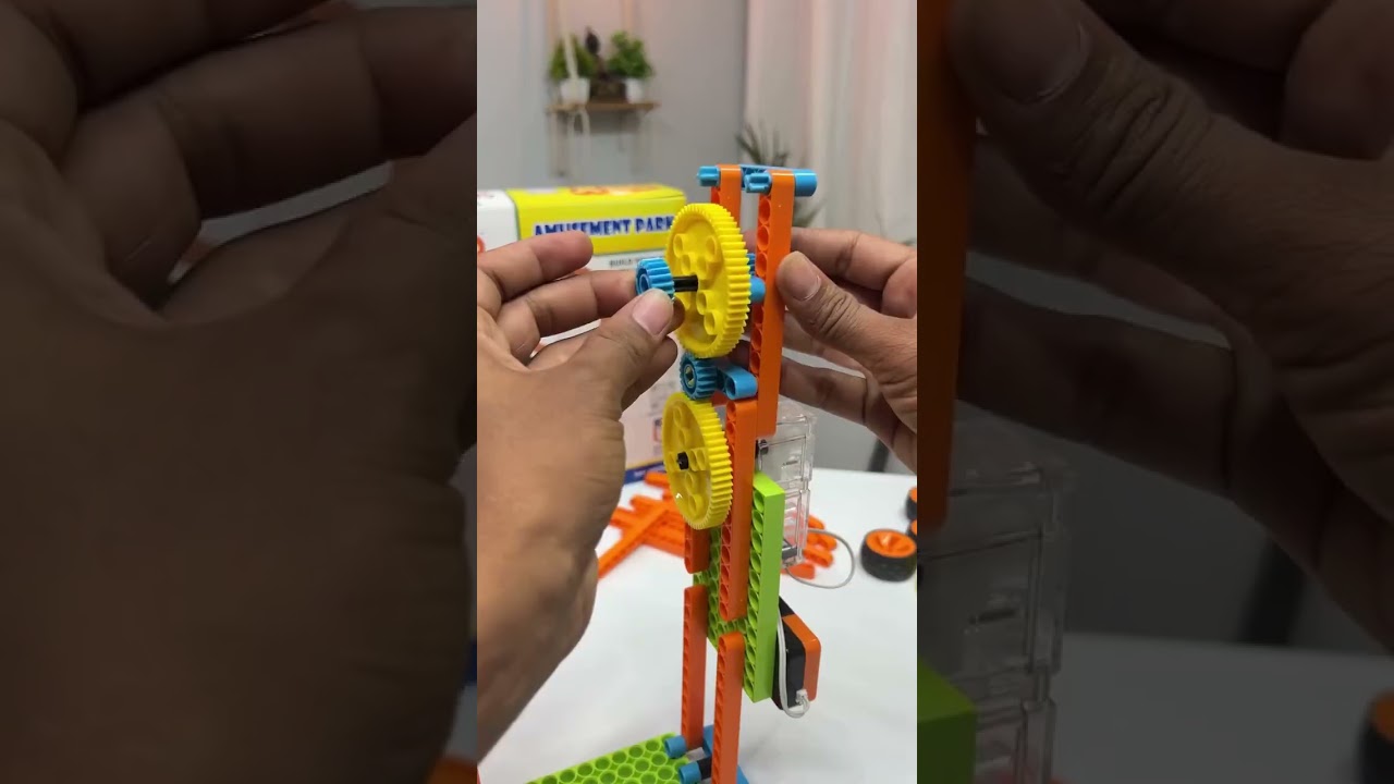 Amusement Park motorized rides in action